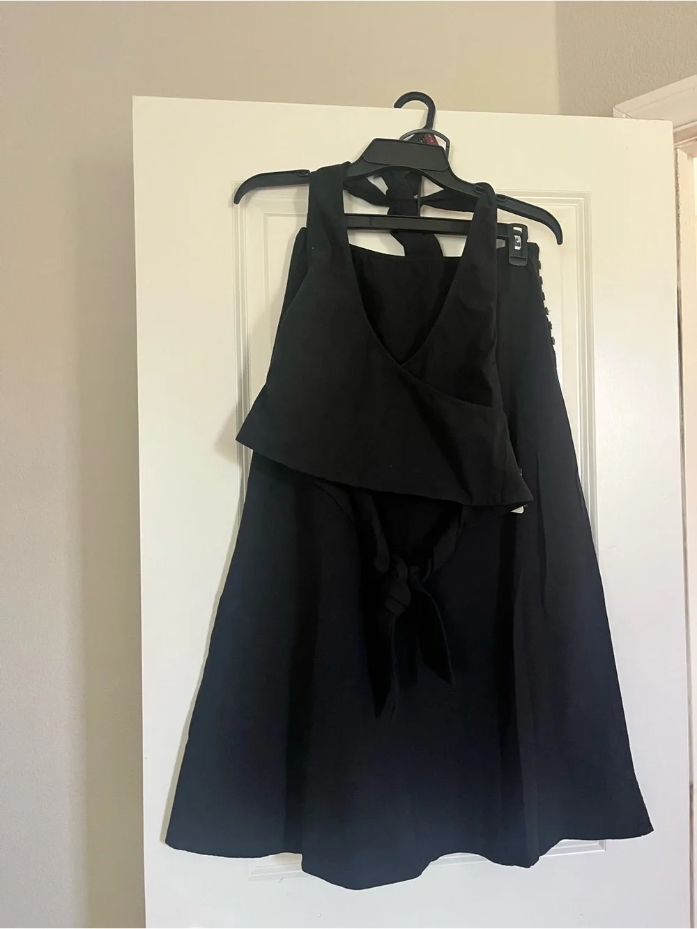 Free People Black Maxi Skirt Set